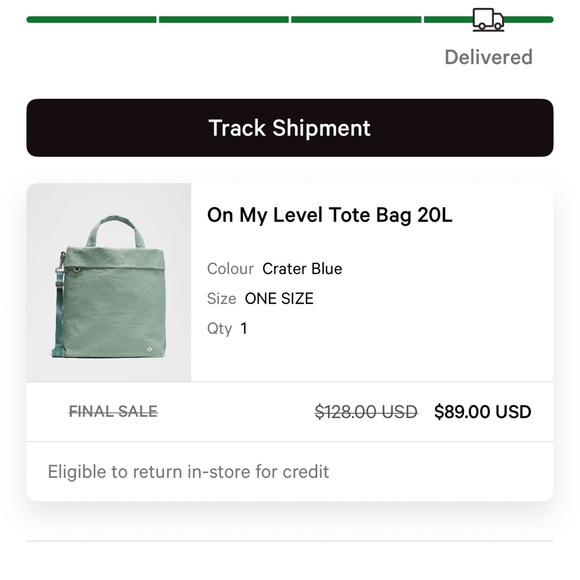 lululemon athletica Tote Bag. Used 2-3x - Picture 1 of 6